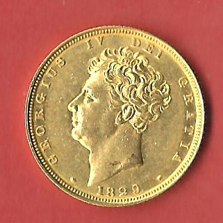  Großbritannien GEORGE IV SOVEREIGN 1829 Topstück Golden Gate Münzenankauf Koblenz Frank Maurer j165   