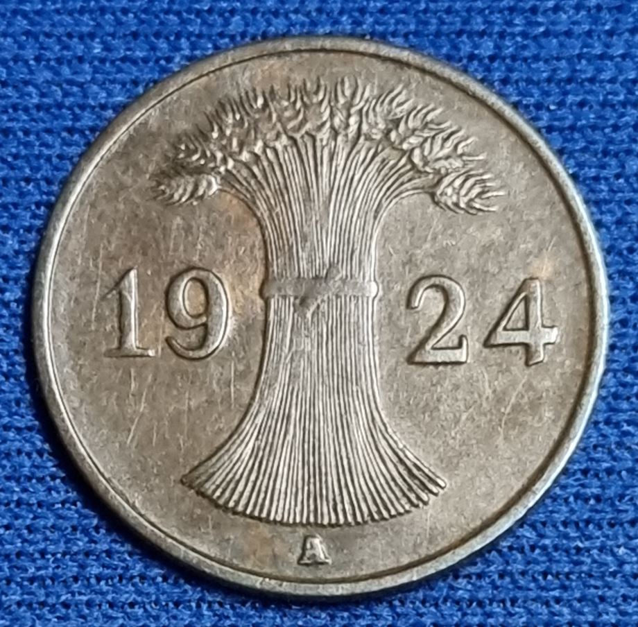  1478(5) 1 Reichspfennig (Weimarer Republik) 1924/A in vz .......................... von Berlin_coins   