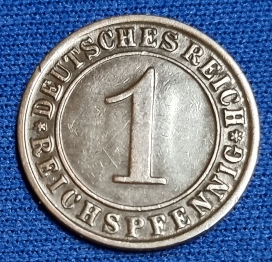  1484(4) 1 Reichspfennig (Weimarer Republik) 1925/E in ss-vz ....................... von Berlin_coins   