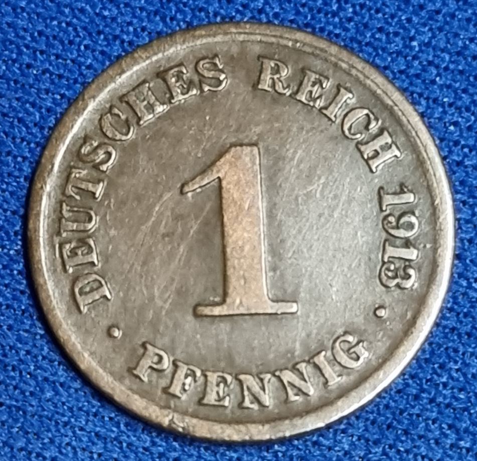  1450(3) 1 Pfennig (Kaiserreich) 1913/D in ss ...................................... von Berlin_coins   