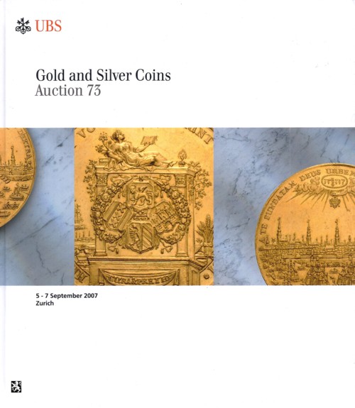  Schweizerischer Bankverein (Zürich) Auktion 73 (2007) Mittelaltermünzen ,Buchdruckmedaillen ,Preußen   