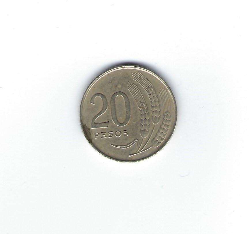  Uruguay 20 Pesos 1970   