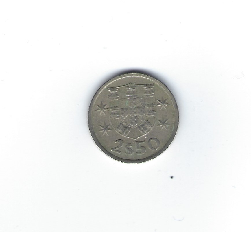  Portugal 2,5 Escudos 1977   