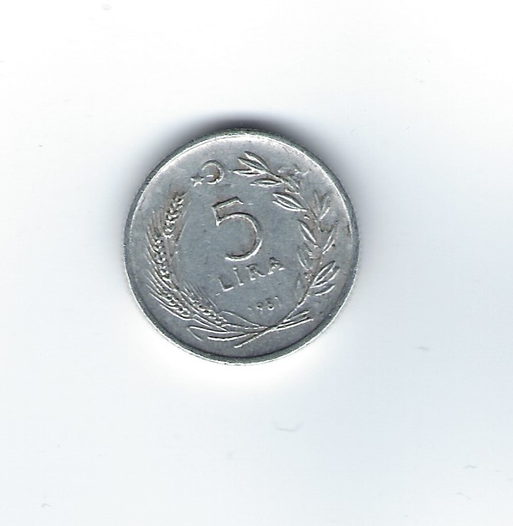  Türkei 5 Lira 1981   