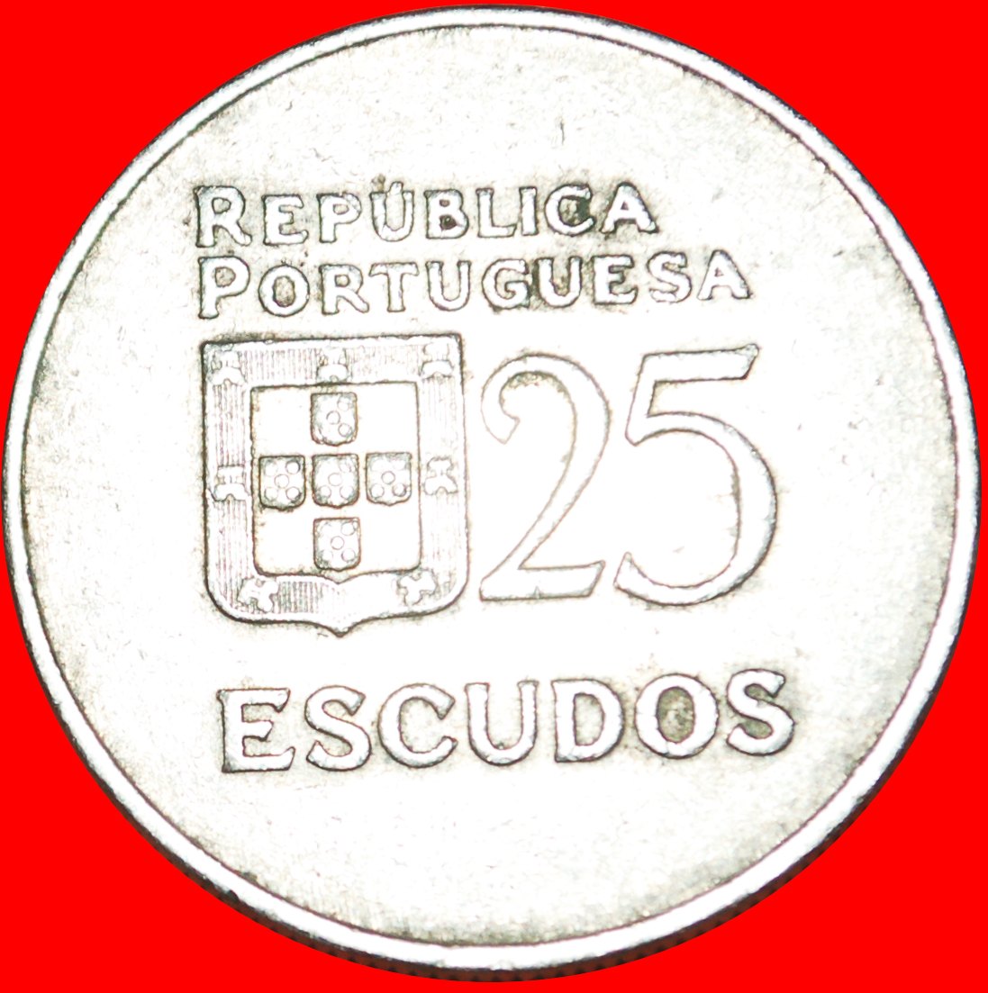  * LAURIERTER KOPF (1980-1986): PORTUGAL ★ 25 ESCUDOS 1980! OHNE VORBEHALT!   