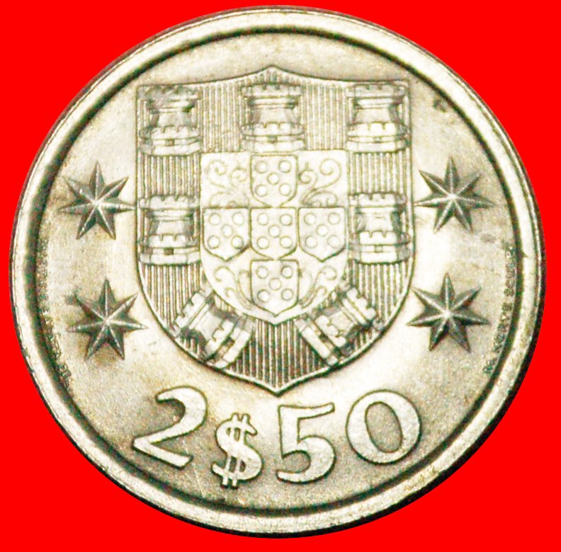  * SCHIFF (1963-1985): PORTUGAL ★ 2,50 ESCUDOS 1980! OHNE VORBEHALT!   