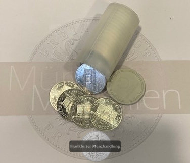  Österreich, 20 x 1,50 Euro Wiener Philharmoniker div. Jahrgänge  FM-Frankfurt  Feinsilber: 622g   