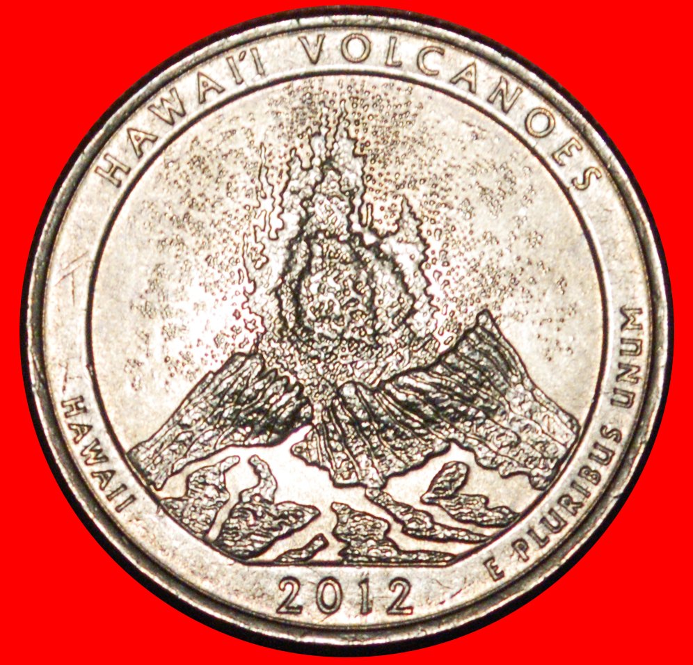 * KILAUEA: USA ★ 1/4 DOLLAR 2012D! WASHINGTON (1789-1797) OHNE VORBEHALT!
