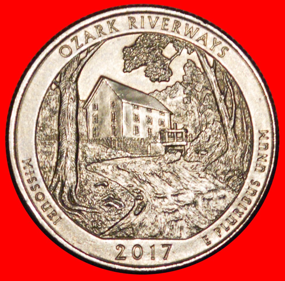  * OLD RED MILL 1894: USA ★ 1/4 DOLLAR 2017P UNC! WASHINGTON (1789-1797) LOW START ★ NO RESERVE!   