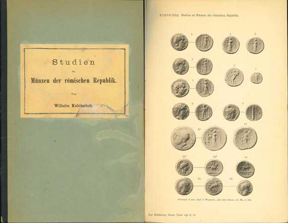  W.Kubitschek; Studien zu Münzen der römischen Republik; vorgelegt in der Sitzung am 25.01.1911   
