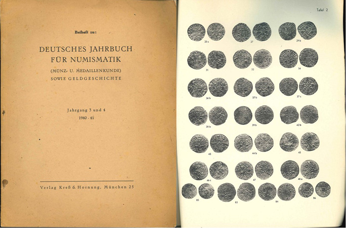  Kreß & Hornung Verlag; Deutsches Jahrbuch für Numismatik; Jahrgang 3 und 4; München 1940-41   