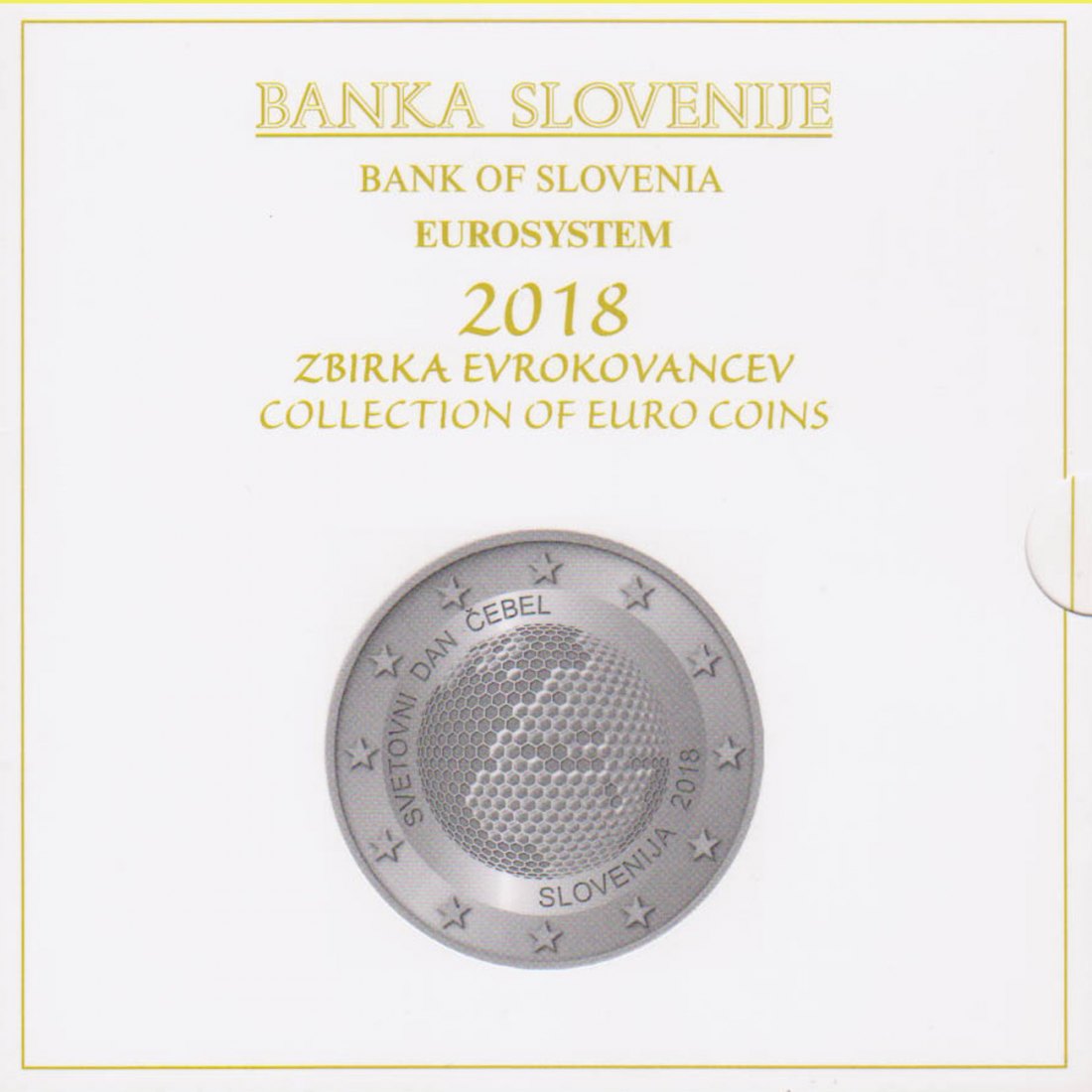  Offiz KMS Slowenien 2018 mit 2€ S-Münze und 3€-Münze 10Münzen nur 8.000St   