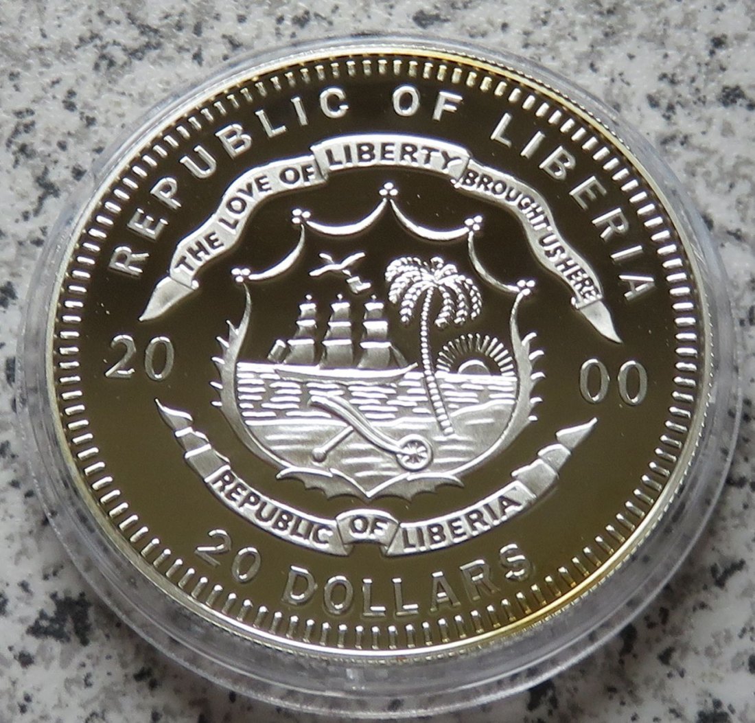  Liberia 20 Dollar 2000 Paris   
