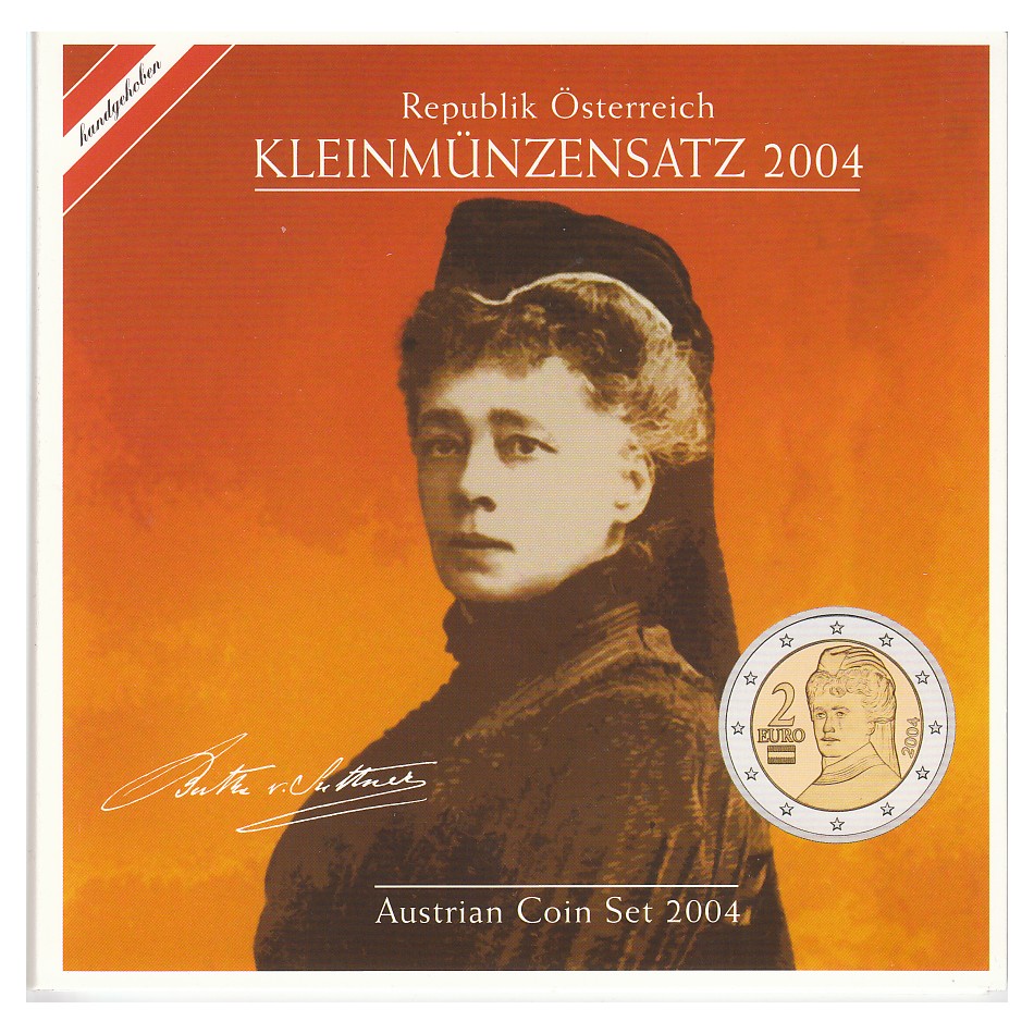  Offiz. Euro-KMS Österreich *Bertha von Suttner* 2004 *hgh*   