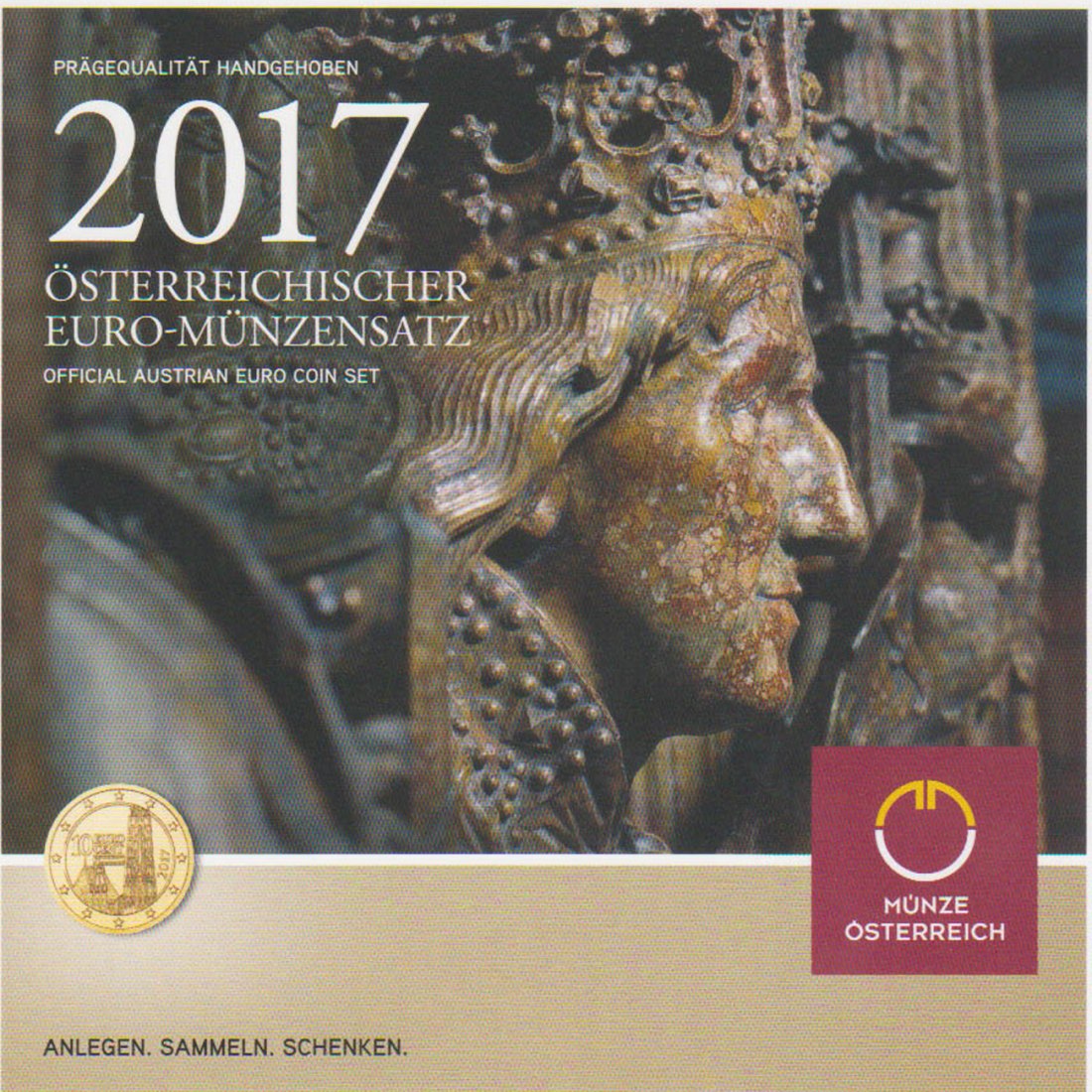  Offiz. Euro-KMS Österreich *Grabmal von Friedrich III.* 2017 *hgh*   