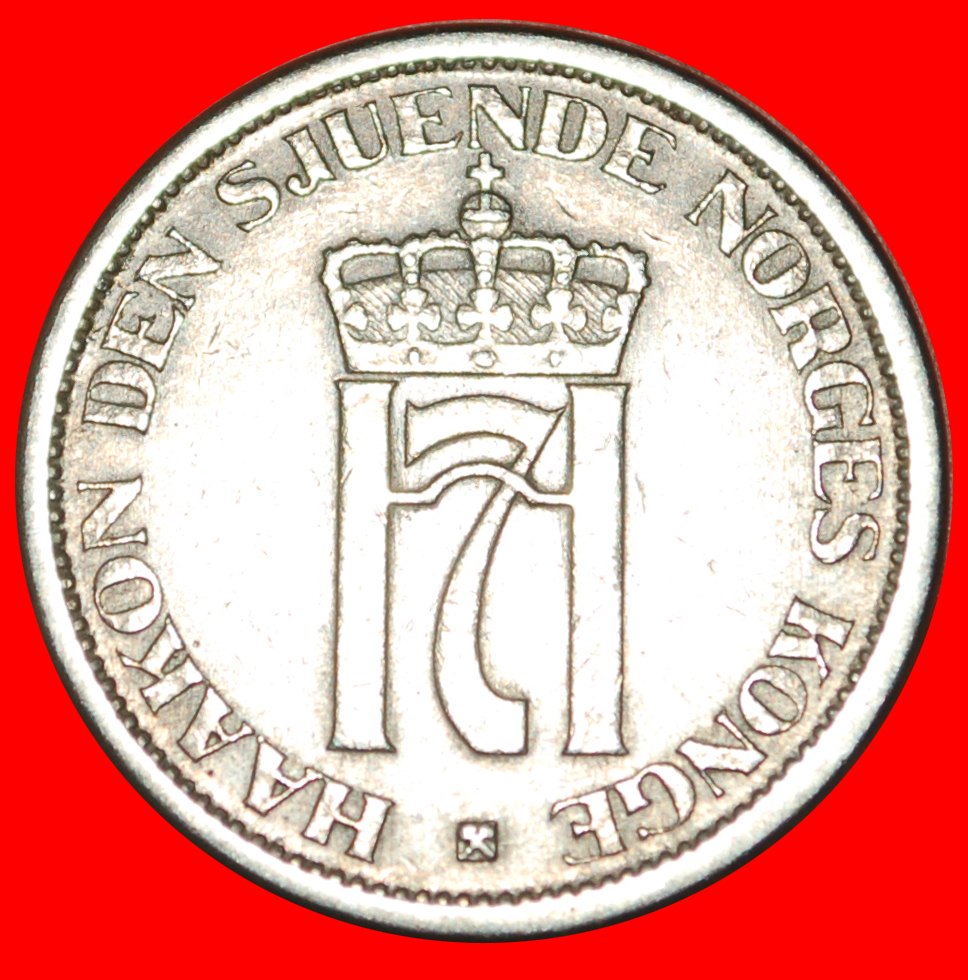  * MONOGRAM YEAR=TYPE: NORWAY ★ 1 CROWN 1951! HAAKON VII (1905-1957) LOW START ★ NO RESERVE!   