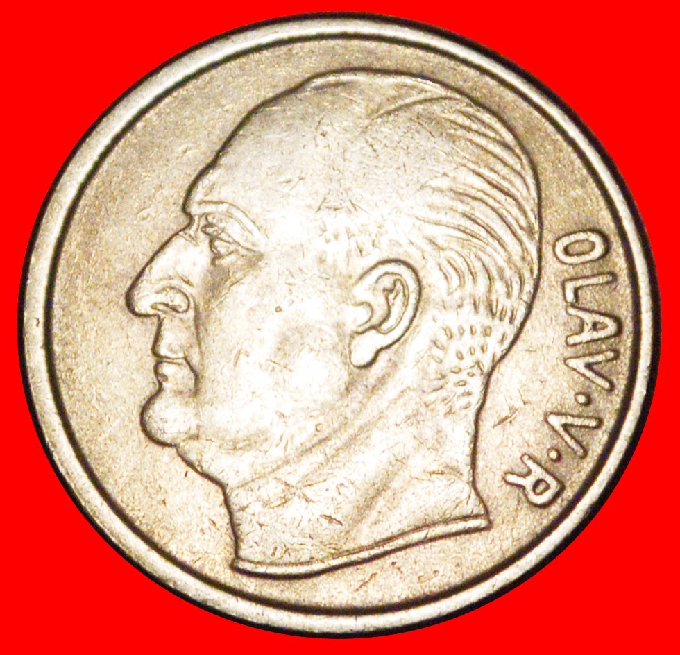  * PFERD (1958-1973): NORWEGEN ★ 1 KRONE 1961! OLAV V. (1957-1991) OHNE VORBEHALT!   