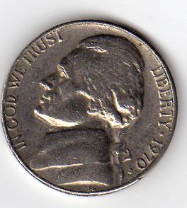  USA 5 Cents 1970 D   