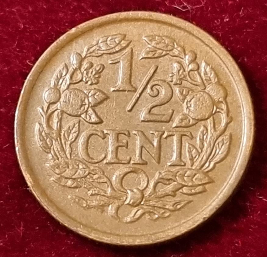  15446(1) 1/2 Cent (Niederlande) 1934 in ss+ ....................................... von Berlin_coins   