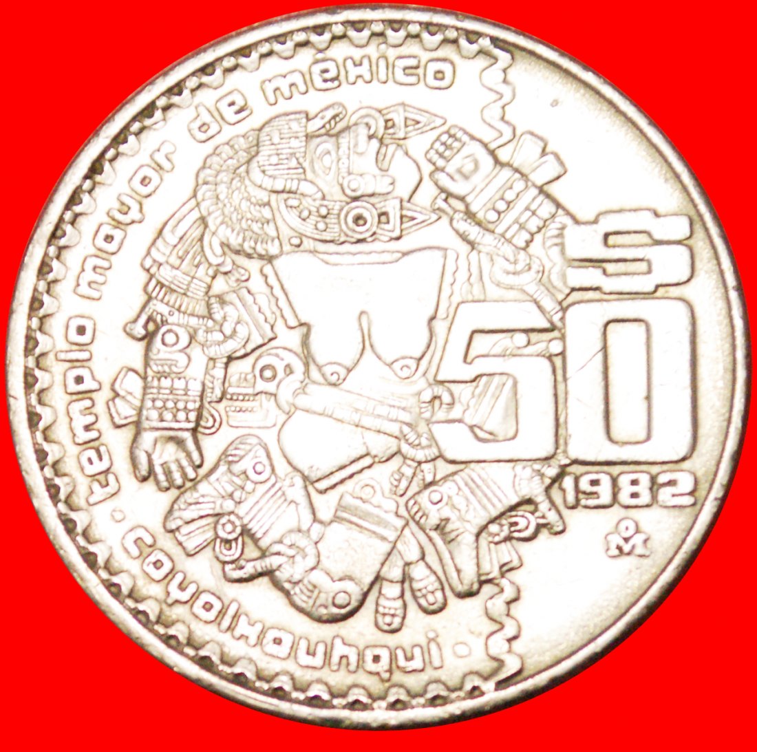  * COYOLXAUHQUI: MEXICO ★ 50 PESO 1982! LOW START ★ NO RESERVE!   