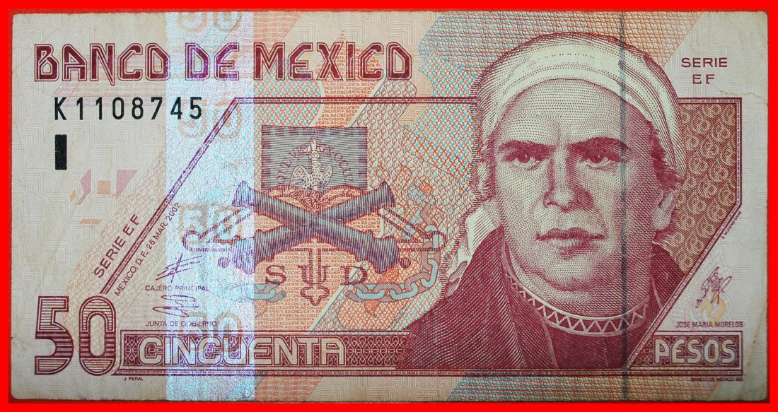  * SCHIFF BOOTE★ MEXIKO★ 50  PESOS 2002!★OHNE VORBEHALT!   