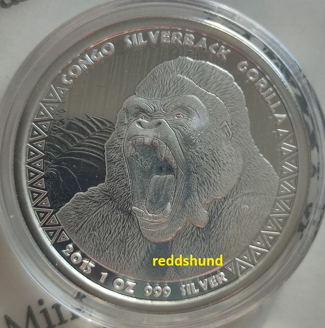  Silverback Gorilla   5000 Francs 2015  Congo   