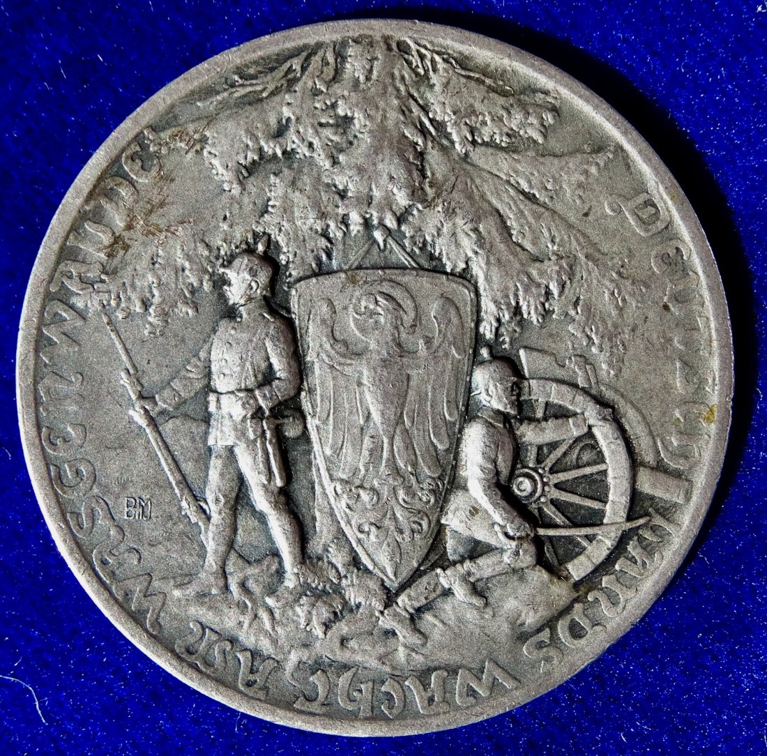  Deutsches Reich, Elsass im 1. Weltkrieg Medaille 1917 Deutschlands Wacht im Wasgenwald (Vogesen)   