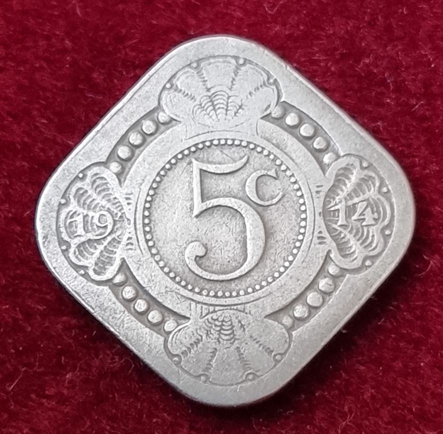  15438(2) 5 Cents (Niederlande) 1914 in s-ss ....................................... von Berlin_coins   