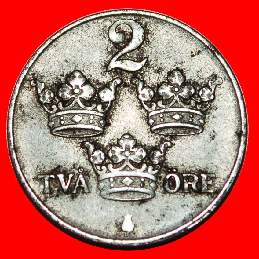 * 3 KRONEN (1917-1950): SCHWEDEN ★ 2 OERE 1946! EISEN! GUSTAV V. (1907-1950) OHNE VORBEHALT!