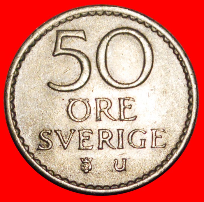 * MONOGRAMM (1962-1973): SCHWEDEN ★ 50 OERE 1969U VZGL GUSTAV VI. ADOLF (1950-1973) OHNE VORBEHALT!