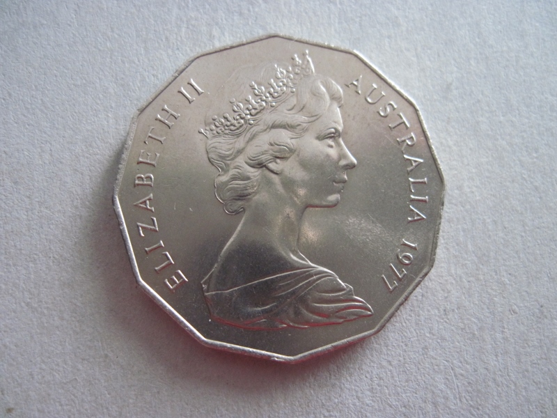  Australien Sondermünze 50 Cents 1977  Elizabeth II., 25. Thronjubiläum   