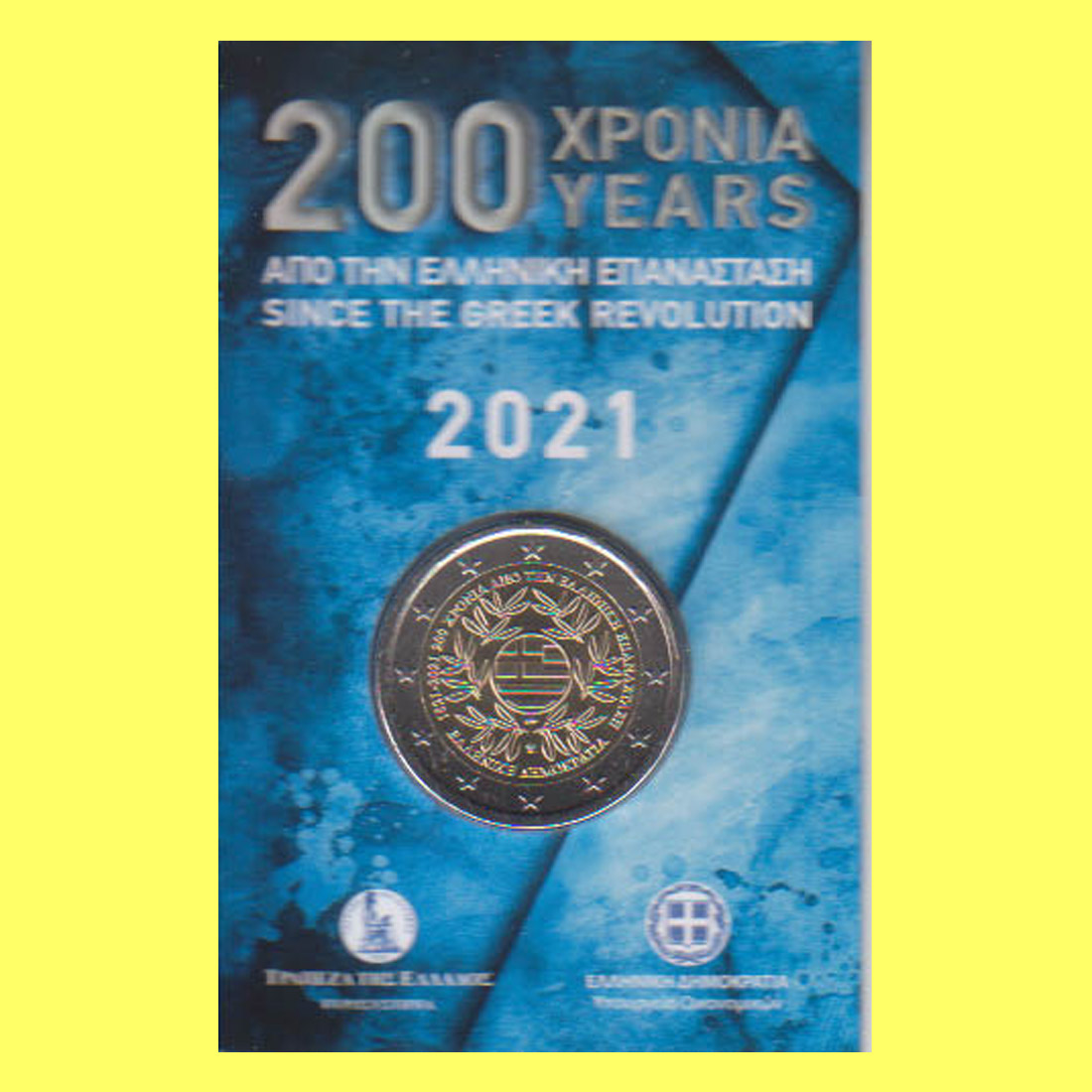  Offiz 2 Euro-Sondermünze Griechenl. *200 Jahre Griechische Revolution* 2021 max 20.000St!   