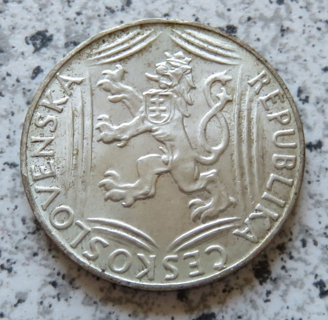  Tschechoslowakei 100 Korun 1948, Erhaltung   