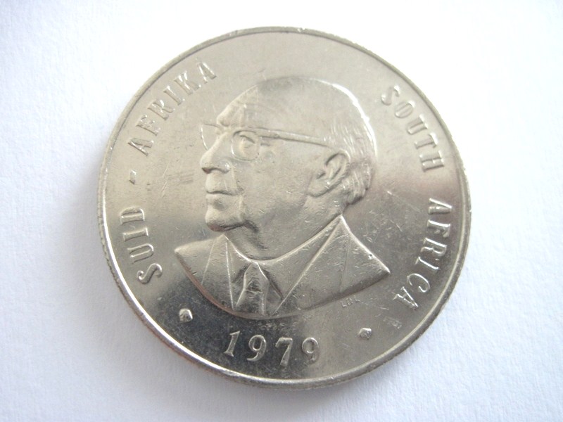  1 Rand Südafrika South Africa Suid-Afrika 1979 Präsident Diederichs   