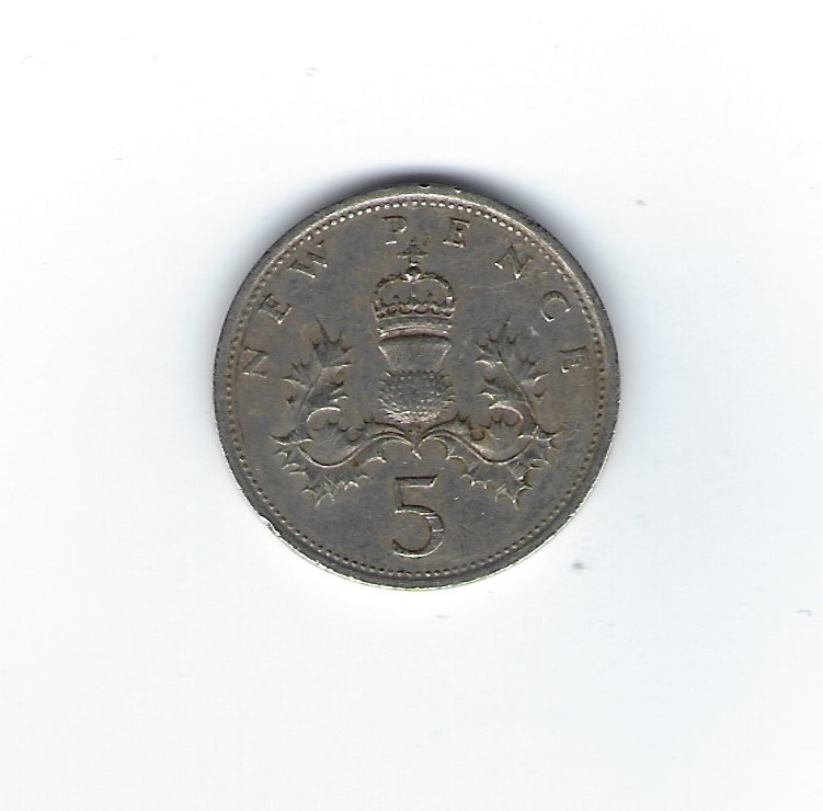  Großbritannien 5 Pence 1971   