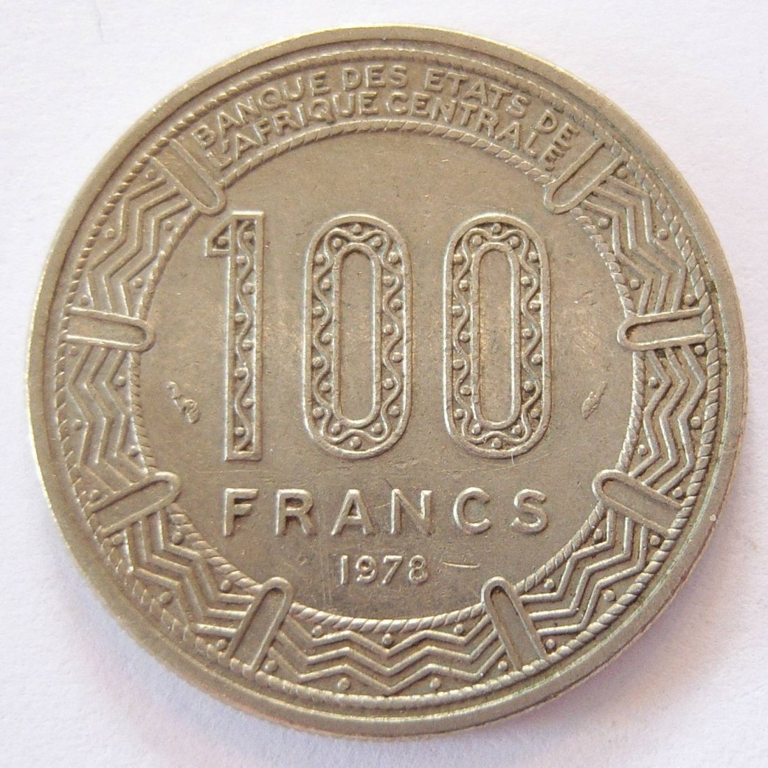  RARITÄT !! Zentralafrikanische Republik 100 Francs 1978 !! SEHR SELTEN !!   