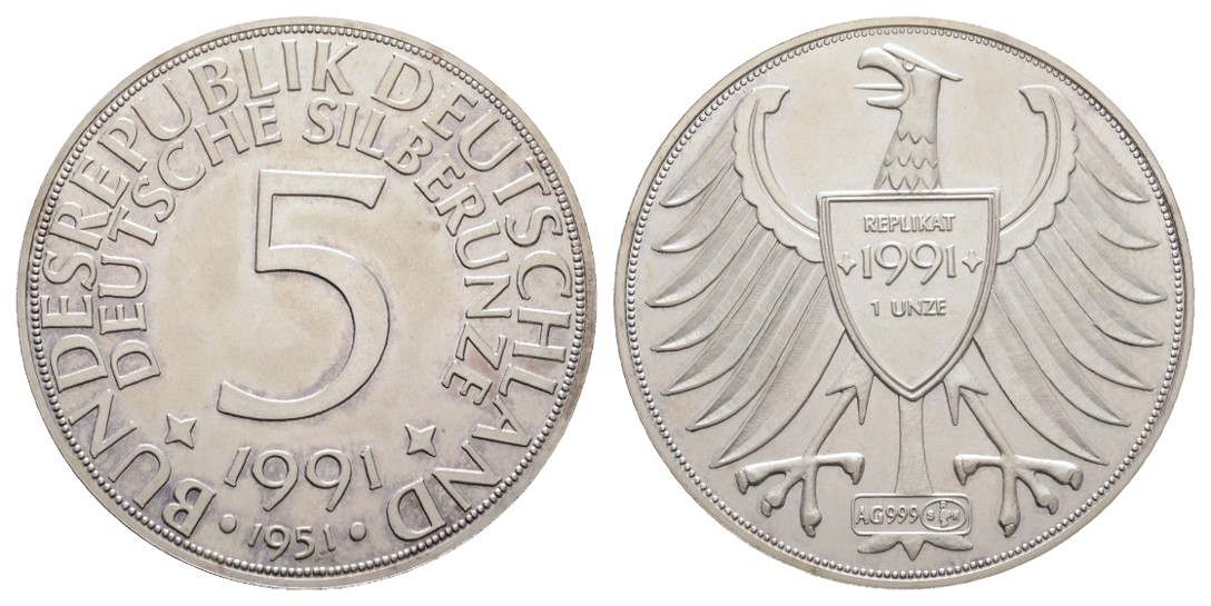  Linnartz  BRD Silbermedaille 1991, Numismatik, 40 Jahre DM 31,00/fein, (UNZE) Fast st   