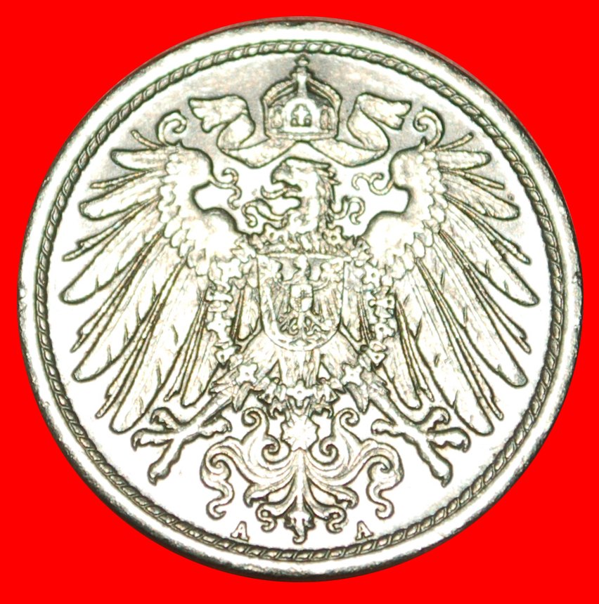  * EAGLE (1880-1916): GERMANY ★ 10 PFENNIG 1907A! WILLIAM II (1888-1918) ★LOW START ★ NO RESERVE!   