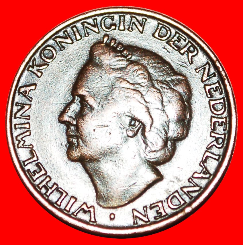 * ORIGINAL OBVERSE: NETHERLADS ★ 5 CENTS 1948! WILHELMINA (1890-1948)★LOW START ★ NO RESERVE!