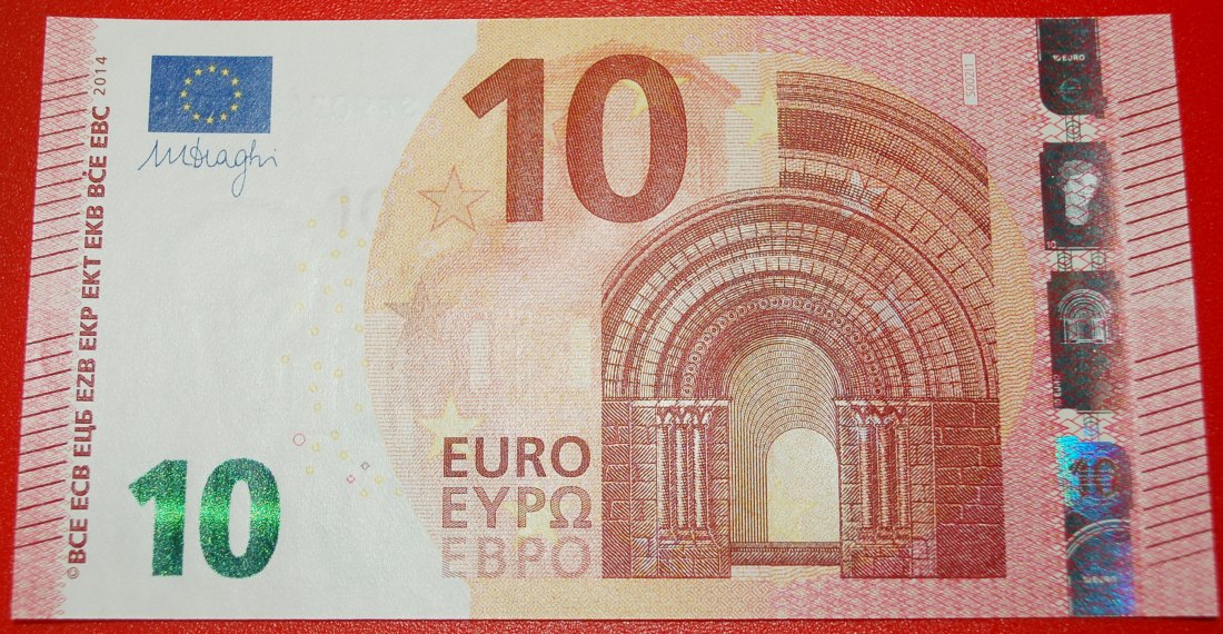  * NEW EUROPE russian TYPE: ITALY ★ 10 EURO 2014 PREFIX SF S002I1! UNC CRISP!★LOW START ★ NO RESERVE!   