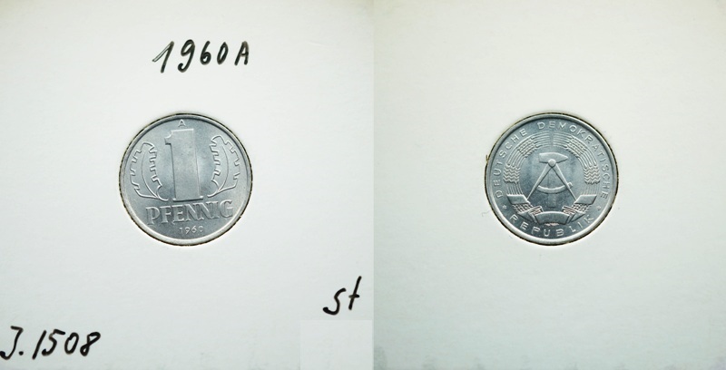  DDR 1 Pfennig 1960 A   