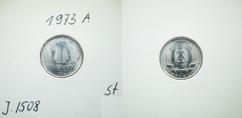  DDR 1 Pfennig 1973 A   