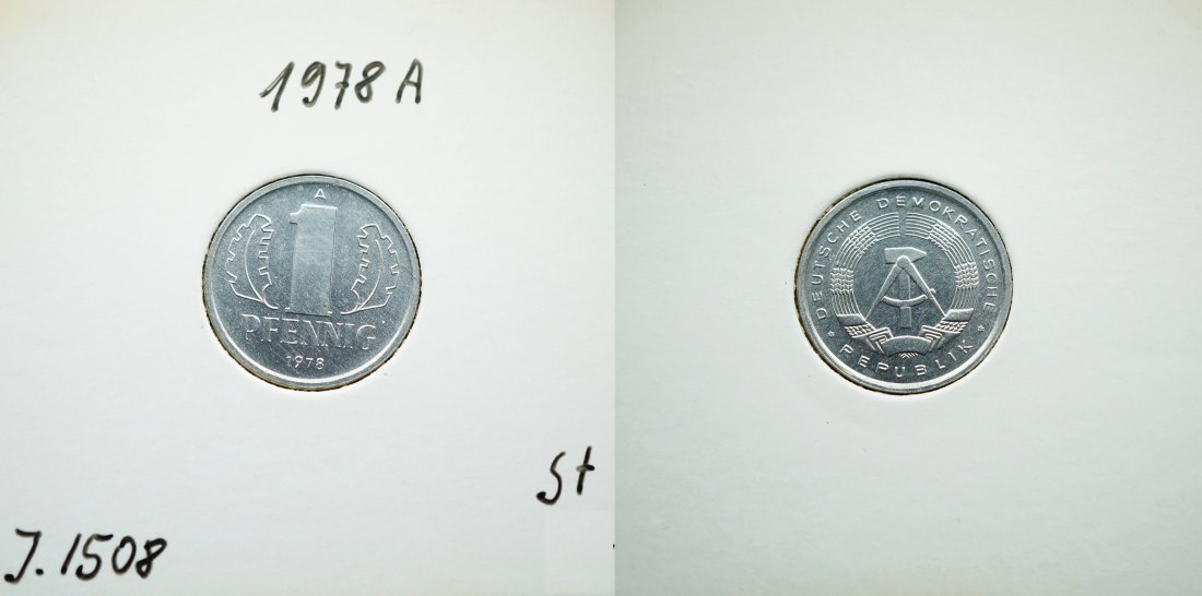 DDR 1 Pfennig 1978 A   