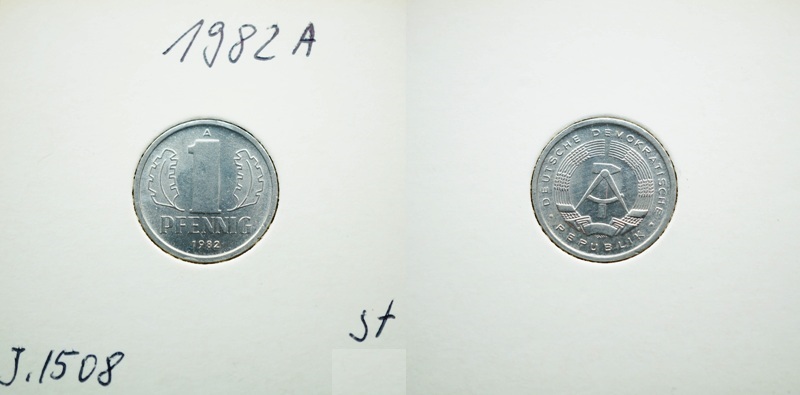  DDR 1 Pfennig 1982 A   