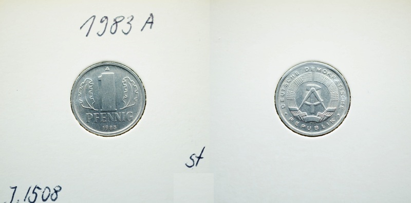  DDR 1 Pfennig 1983 A   