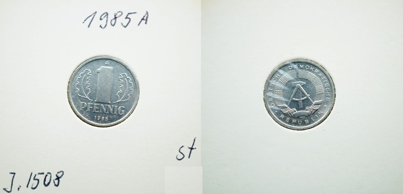  DDR 1 Pfennig 1985 A   