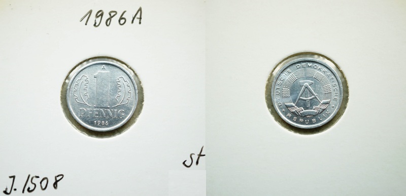  DDR 1 Pfennig 1986 A   