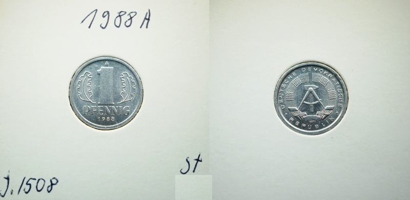  DDR 1 Pfennig 1988 A   