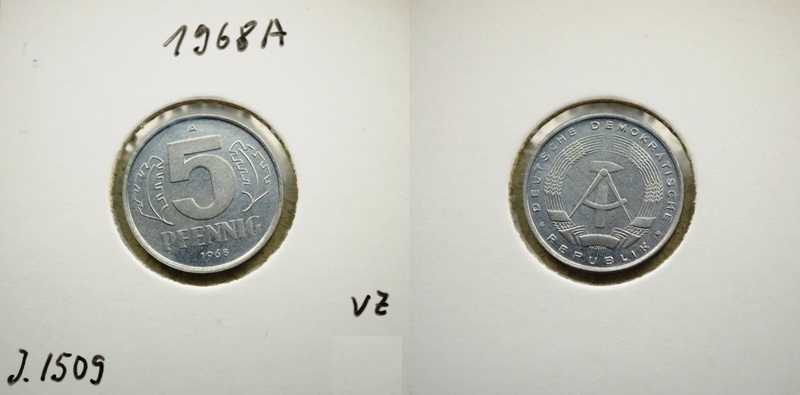  DDR 5 Pfennig 1968 A   