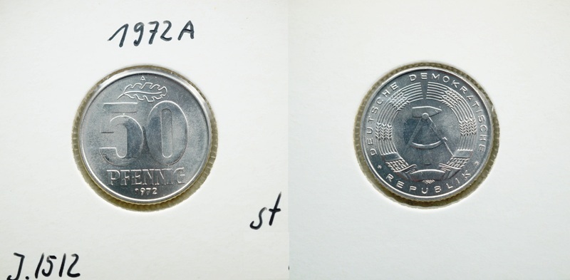  DDR 50 Pfennig 1972 A   